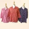 Polka dot sleeve blouse for women — Fan Everyday Wear