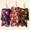 Floral tab sleeve printed blouse for women — Fan Everyday Wear