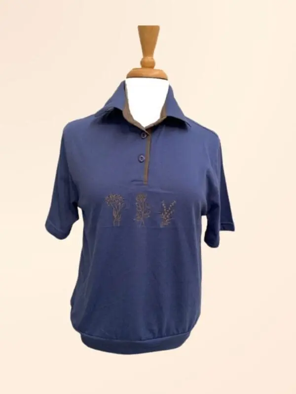 Cotton blend polo with band( 1219)
