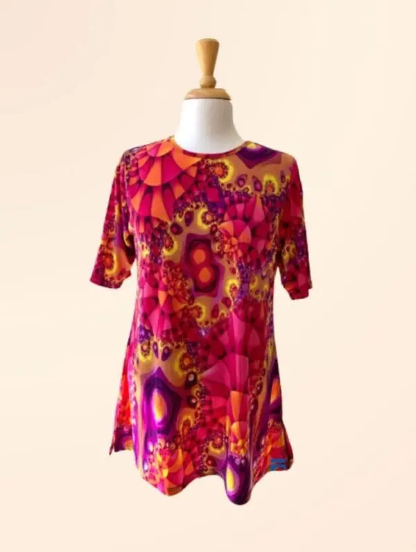 Printed 3/4 Sleeve Tunic (1203)