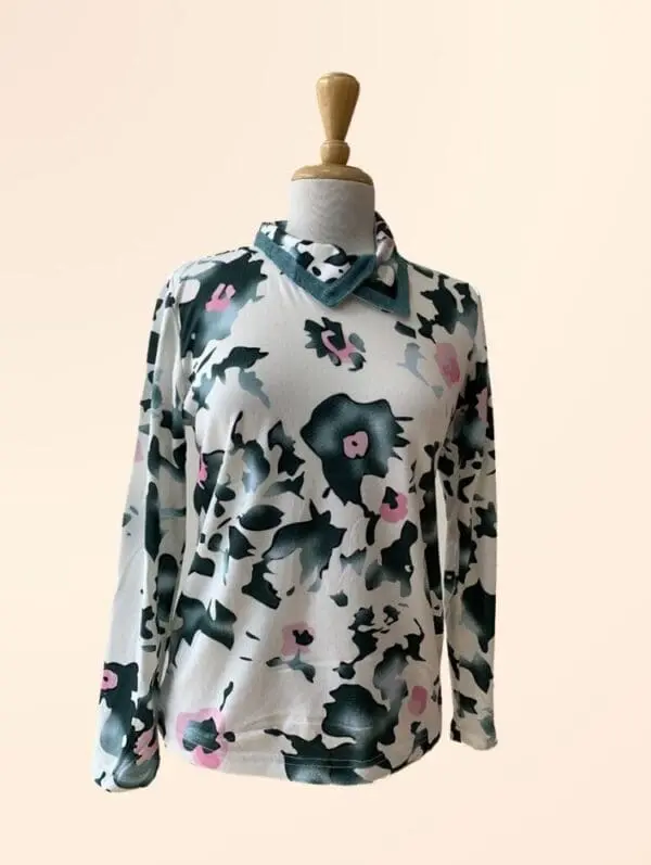 Angro Cotton/Brushed Neck TrimTop ( 2210)