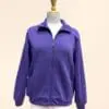 Women's eggplant fleece full zip jacket – Fan Everyday Wear