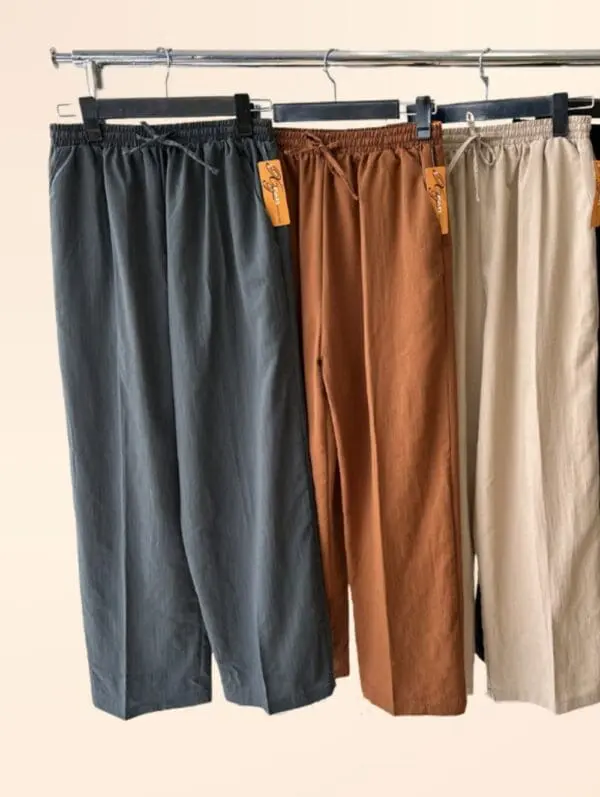 Linen Blend Leisure Pants (2372)