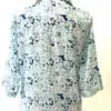 Blue cotton blouse for women — Fan Everyday Wear