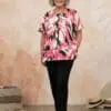 Women's printed tunic top, relax fit