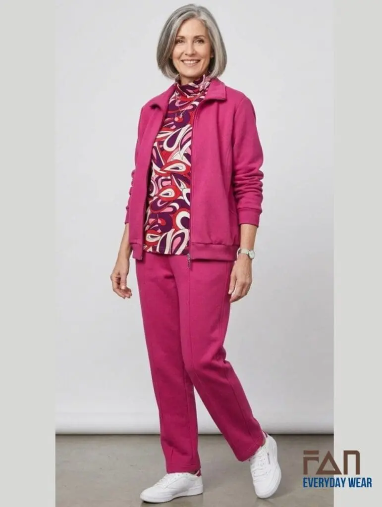 Low pill zip jacket for mature women — Fan Everyday Wear