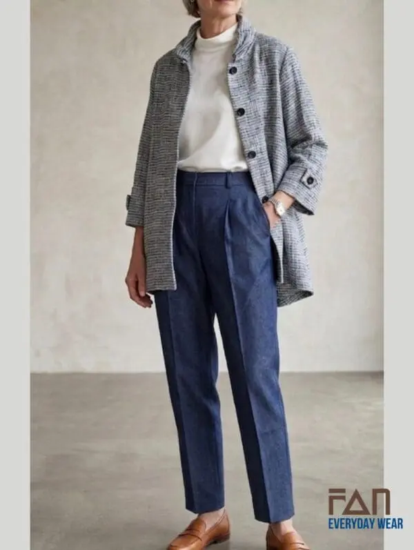 comfortable pull on stretch jean for senior