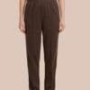 comfortable cotton blend stripe pants, for senior women in brown blue white pink and black